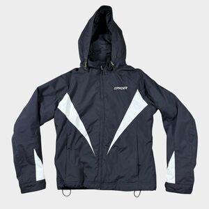 Spyder Women’s Ski Jacket Size 10 12 Large Black White Insulated Thinsulate Snow